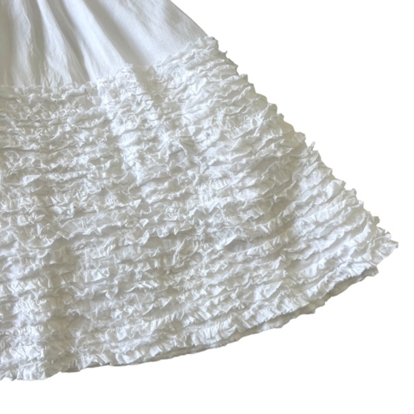 La Piccola Danza White Ruffled Beaded Trapeze Dress 3T - Picture 3 of 8